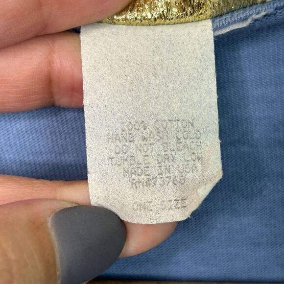 Cache Vintage Blue Fringe Open Front Festival Sleeveless Vest Cardigan One Size - Picture 6 of 13